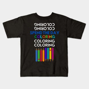 Coloring Colorist Kids T-Shirt